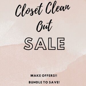Closet Clean Out Sale!!!!!